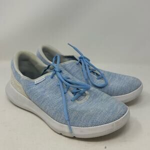 Kizik Eco Madrid Shoes Womens 9 Blue White Comfort Walking Knit Sneakers